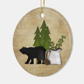 Gepersonaliseerd Beer voor het landgebergte in Rus Keramisch Ornament (Links)