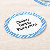 Gepersonaliseerd Beiers Oktoberfest Ronde Kartonnen Onderzetter (Gebogen)