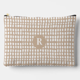 Gepersonaliseerd Beige Eenvoudig Abstract Lijnpatr Etui