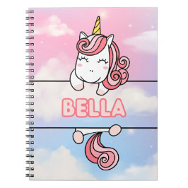 Gepersonaliseerd Bella Unicorn Girlie Notitieboek