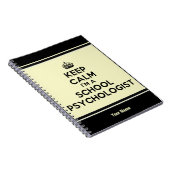 Gepersonaliseerd ben ik een schoolpsycholoog notit notitieboek (Rechterzijde)