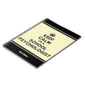 Gepersonaliseerd ben ik een schoolpsycholoog notit notitieboek (Linkerzijde)