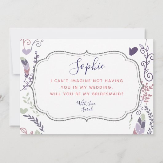 Gepersonaliseerd, ben je dan? Weddenskaart Kaart (Achterkant)