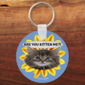 Gepersonaliseerd ben je die me zonnebloem-Sleutelh Sleutelhanger (Voorkant)