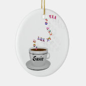 Gepersonaliseerd ben je mijn beker van de theecirk keramisch ornament (Rechts)