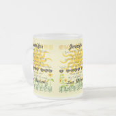 Gepersonaliseerd ben je mijn zonneschijn matglas koffiemok (Voorkant links)