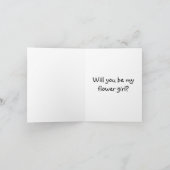 Gepersonaliseerd Ben jij mijn Bloemenmeisje? Kaart (Binnen)