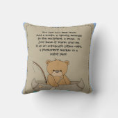 Gepersonaliseerd Beren Campout Kussen (Achterkant)