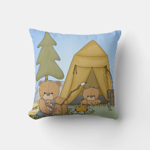 Gepersonaliseerd Beren Campout Kussen