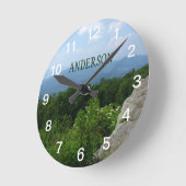 Gepersonaliseerd berglandschap ronde klok (Hoek)