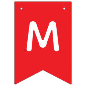 Gepersonaliseerd bericht Aangepaste kerstfeestbann Vlaggetjes (Eerste vlag)