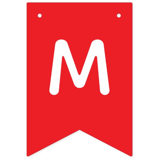 Gepersonaliseerd bericht Aangepaste kerstfeestbann Vlaggetjes (Eerste vlag)