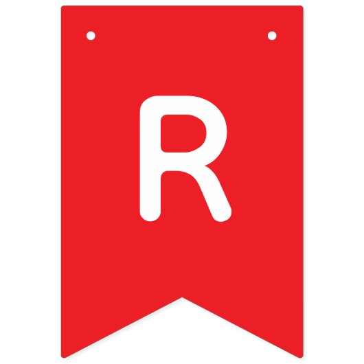 Gepersonaliseerd bericht Aangepaste kerstfeestbann Vlaggetjes (Derde vlag)