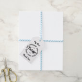 Gepersonaliseerd Bericht Bedankt Cadeaulabel (Met Touw)