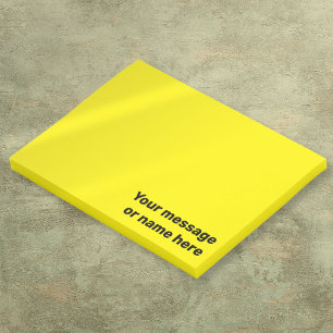 Gepersonaliseerd bericht fel helder geel post-it® notes