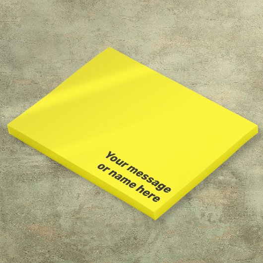 Gepersonaliseerd bericht fel helder geel post-it® notes