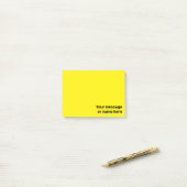 Gepersonaliseerd bericht fel helder geel post-it® notes (Op bureau)