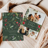 Gepersonaliseerd bericht Forest Green Foliage 3 Fo