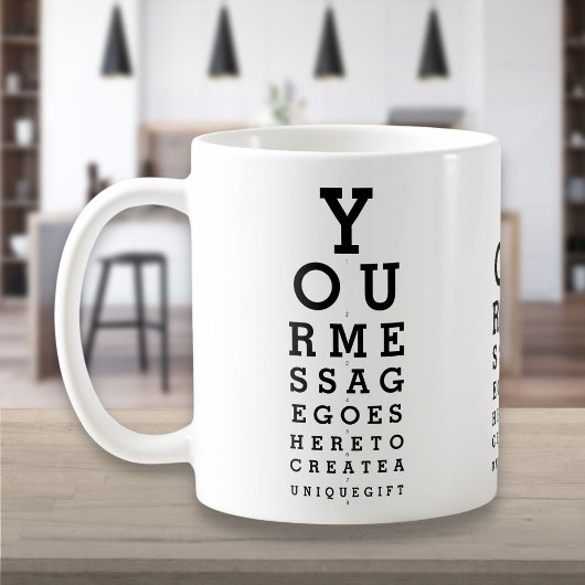 Gepersonaliseerd Bericht Fun Eye Sight Opticien Ch Koffiemok