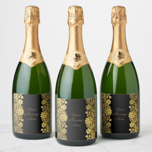 GEPERSONALISEERD BERICHT Mousserende Wijn FLES LAB Sparkling Wijnetiket (Flessen)