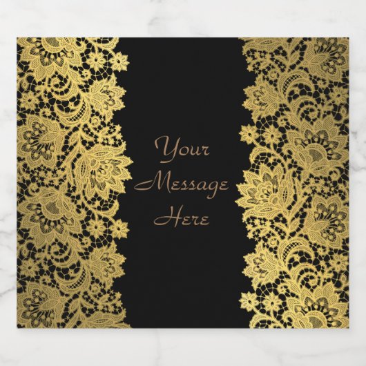 GEPERSONALISEERD BERICHT Mousserende Wijn FLES LAB Sparkling Wijnetiket (Enkel label)