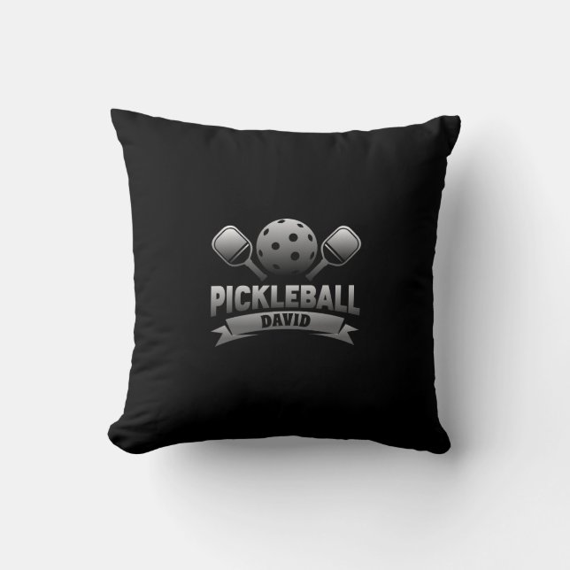 Gepersonaliseerd bericht Pickleball Checker Patroo Kussen (Voorkant)