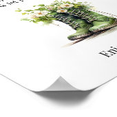 Gepersonaliseerd bericht vakantiewoning welkomstbo poster (Hoek)