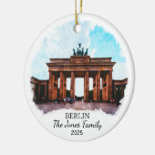 Gepersonaliseerd Berlijns Ornament, Duitsland Keramisch Ornament (Links)