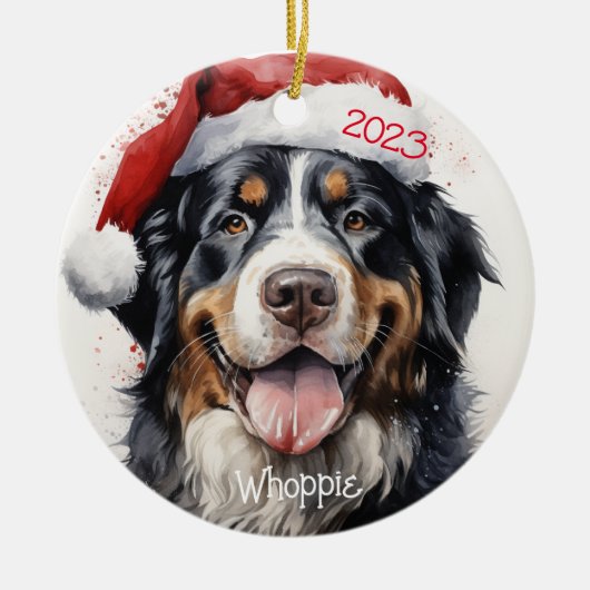 Gepersonaliseerd Berner Mountain Dog Ornament (Voorkant)