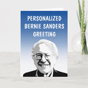 Gepersonaliseerd Bernie Sanders Wenskaart Kaart