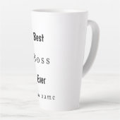 Gepersonaliseerd beste baas ooit latte mok (Rechterhoek)