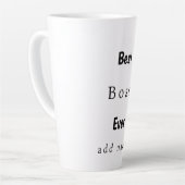 Gepersonaliseerd beste baas ooit latte mok (Linkerhoek)