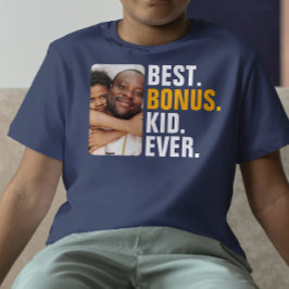 Gepersonaliseerd Beste Bonus Kind Ooit Stepchild T-shirt