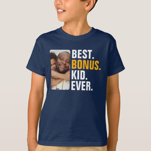 Gepersonaliseerd Beste Bonus Kind Ooit Stepchild T-shirt (Voorkant)