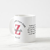 GEpersonaliseerd BESTE BONUS MOM OOIT Koffiemok (Voorkant links)