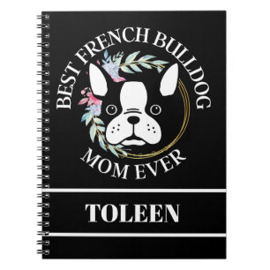 Gepersonaliseerd Beste Franse Bulldog Mam ooit Notitieboek