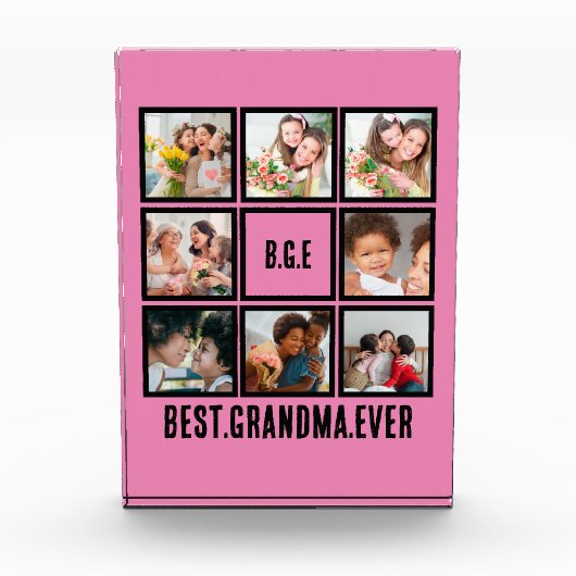 Gepersonaliseerd beste grootmoeder ooit 8 Foto col (Voorkant)