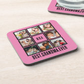 Gepersonaliseerd beste grootmoeder ooit 8 Foto col Bier Onderzetter (Linkerzijde)