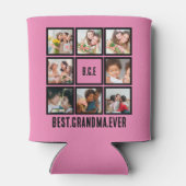 Gepersonaliseerd beste grootmoeder ooit 8 Foto col Blikjeskoeler (Achterkant)