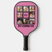 Gepersonaliseerd beste grootmoeder ooit 8 Foto col Pickleball Paddle (Achterkant)