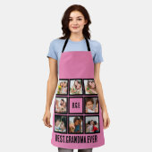 Gepersonaliseerd beste grootmoeder ooit 8 Foto col Schort (Gedragen)