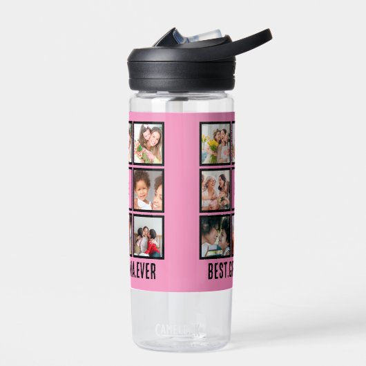 Gepersonaliseerd beste grootmoeder ooit 8 Foto col Waterfles (Links)