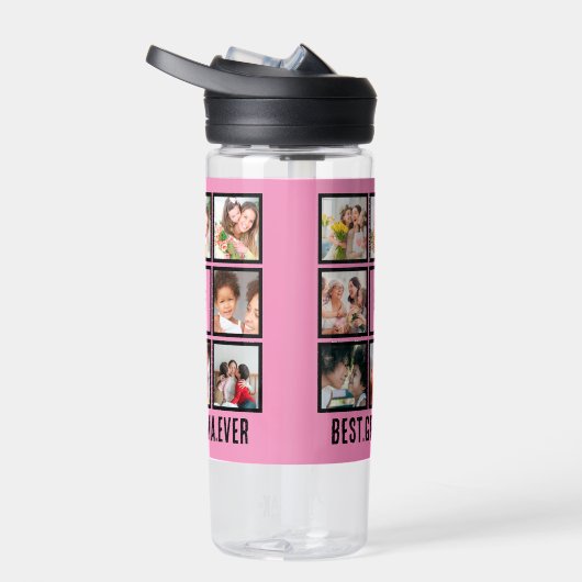 Gepersonaliseerd beste grootmoeder ooit 8 Foto col Waterfles (Rechts)