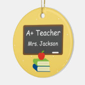 Gepersonaliseerd beste lesbord keramisch ornament (Links)