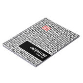 Gepersonaliseerd beste leven ooit zwart wit rood notitieboek (Linkerzijde)