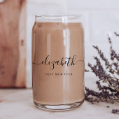 Gepersonaliseerd Beste Mum Ooit Script Monogram Blikvorm Glas