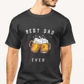 Gepersonaliseerd Beste Papa Ooit Bierglas T-shirt