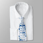 Gepersonaliseerd Beste Papa ooit Blue Tie Dye Stro Stropdas (Gebonden)