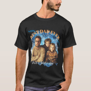 Gepersonaliseerd Beste Papa Ooit Foto & Namen T-shirt
