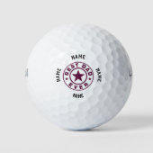 Gepersonaliseerd beste papa ooit ontwerp golfballen (Voorkant)